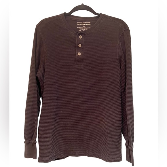 DENVER Hayes Shirt Black Long-Sleeved Size L - Picture 1 of 5